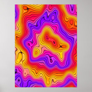 Ripple Topography Poster