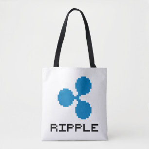 Ripple XRP 8-Bit Logo Tote Bag