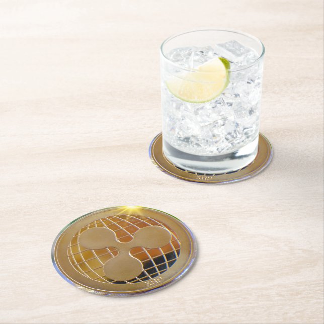 Ripple XRP Crypto Round Paper Coaster (Insitu)