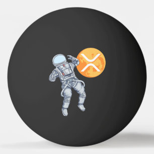 Ripple XRP  Cryptocurrency -Crypto Astronaut Ping Pong Ball