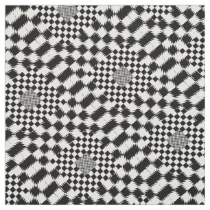 Rippled Checkers by Kenneth Yoncich Fabric