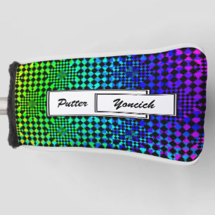 Rippled Checkers by Kenneth Yoncich Golf Head Cover