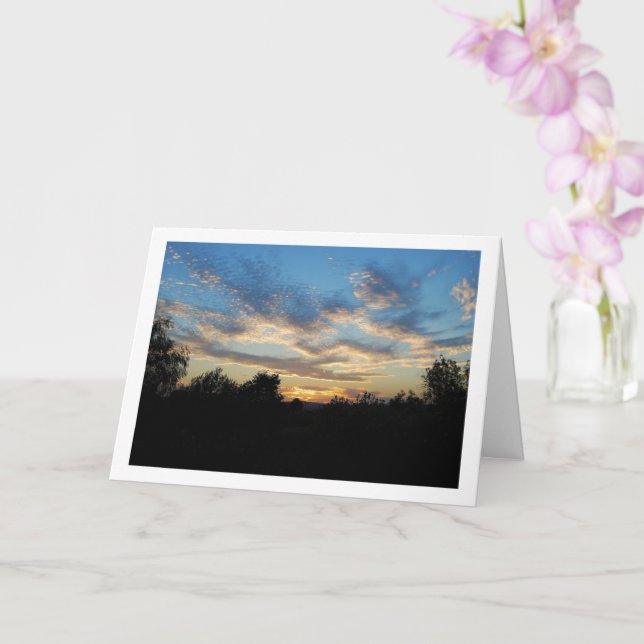 Rippled Sky Landscape Card (Orchid)