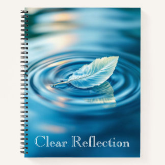 Rippled Water Reflection | Abstract Calm Water Notebook