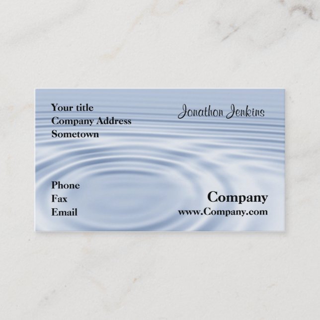 Ripples Business Card (Front)