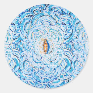 Ripples Classic Round Sticker