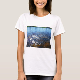Ripples in a lake, from a fish jumping T-Shirt