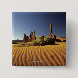 Ripples in the sand, Monument Valley Tribal 15 Cm Square Badge