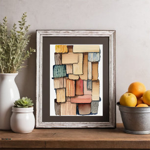 Ripples of Reclaimed Beauty Watercolor and Scrap Poster
