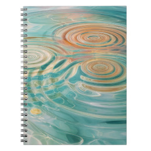 Ripples of Tranquility Abstract Water Harmony Notebook