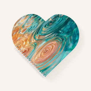 Ripples of Tranquility Abstract Water Harmony Notebook