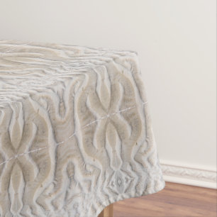 Ripples on a sandy beach pattern tablecloth