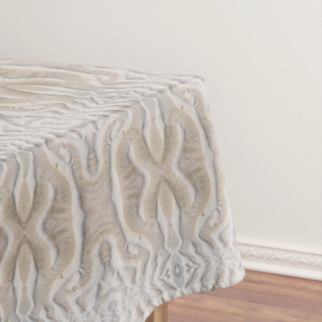 Ripples on a sandy beach pattern tablecloth (In Situ)