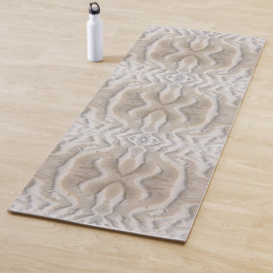 Ripples on a sandy beach pattern yoga mat