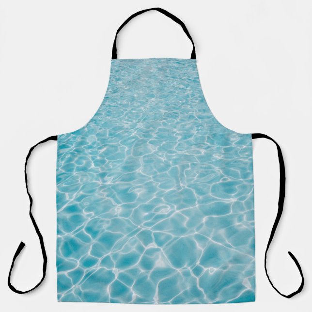 Rippling crystal blue water apron (Front)