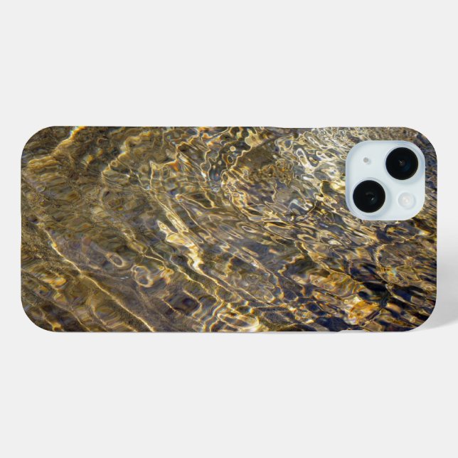 Rippling Gold Water Abstract Case-Mate iPhone Case (Back (Horizontal))