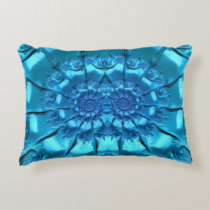 ~ RIPPLING LAKE ~ Glossy Blue ~ Decorative Cushion