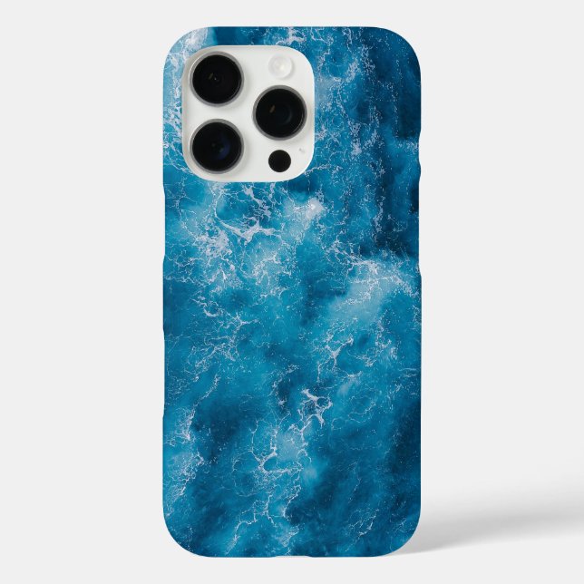 Rippling Ocean Water iPhone Case – Serene Blue Sea (Back)