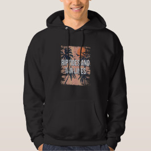 Riptides And Tan Lines Beach Sunbathing Ocean Tann Hoodie