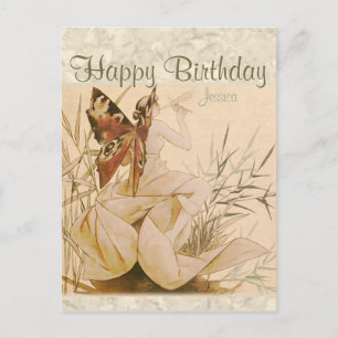 Riquer Winged nymph CC0533 Birthday Postcard