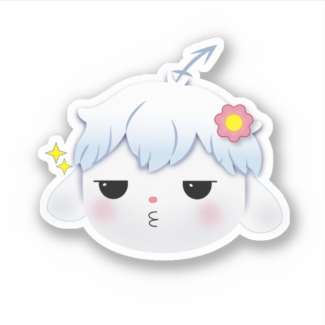 Riri Kiss Cute Sticker  (Front)