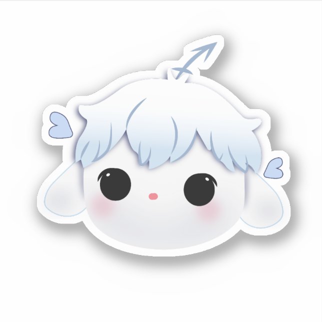 Riri Neutral Cute Sticker  (Front)