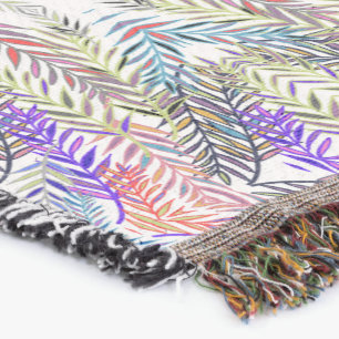 Riscos Coloridos Throw Blanket