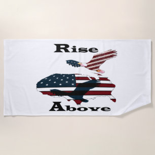 Rise above  beach towel