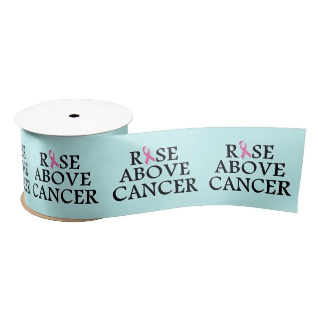 Rise Above Cancer Satin Ribbon (Spool)