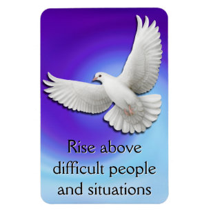 Rise Above Dove Survivor Affirmation Magnet