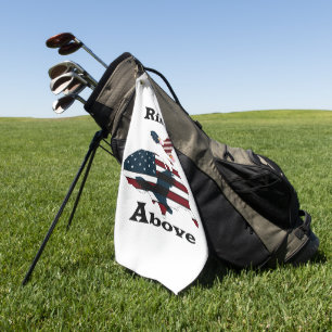 Rise above golf towel