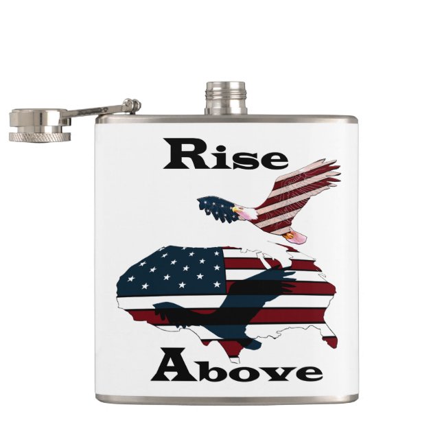 Rise above  hip flask (Opened)