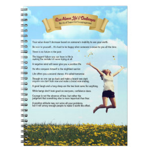 Rise Above Life's Challenges-humour, hope & Notebook