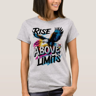 Rise Above Limits | Bold Eagle Motivational T-Shirt