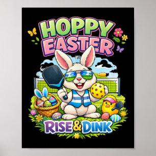 Rise And Dink Pickleball Player Easter – Funny Cut Poster