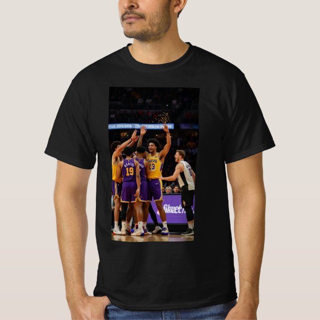 Rise and Dunk: Men's Basketball Sports T-shirt (Front)