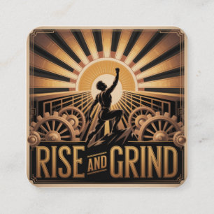 Rise And Grind Enclosure Card