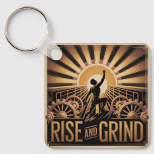Rise And Grind Key Ring