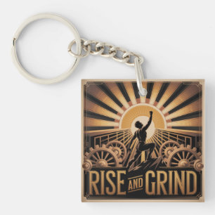 Rise And Grind Key Ring
