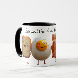 Rise and Grind Two-tone coffee mug