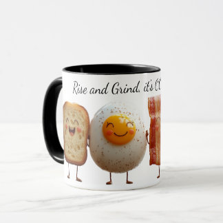 Rise and Grind Two-tone coffee mug