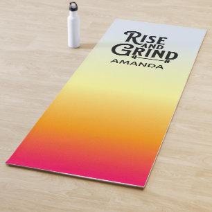 Rise and Grind Weight Training and Yoga Mat
