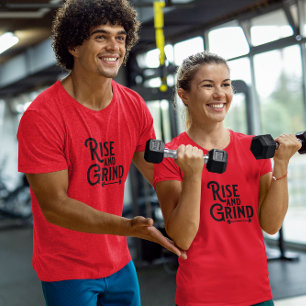 Rise and Grind Weight Training T-Shirt