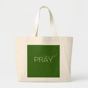 rise and pray Tote Bags Shopping Bags