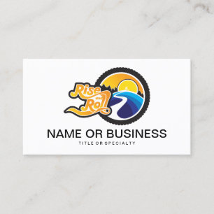 rise and roll cyclist business card
