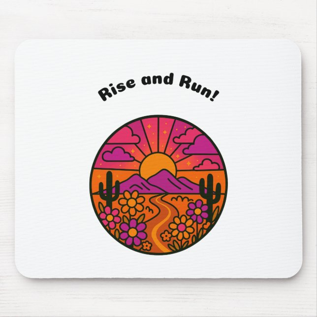 Rise and Run! Mouse Pad (Front)