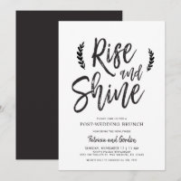 Rise and Shine After-Wedding Brunch