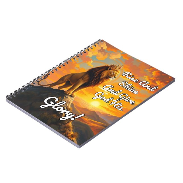 Rise And Shine And Give God His Glory! Journal SC (Left Side)
