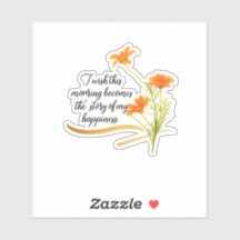 Rise and Shine Beyond Limits Floral Sticker Sheet