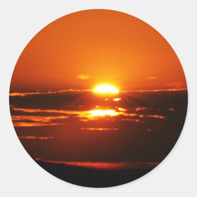 Rise And Shine Classic Round Sticker (Front)